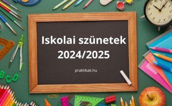 iskolai szünetek 2024/2025